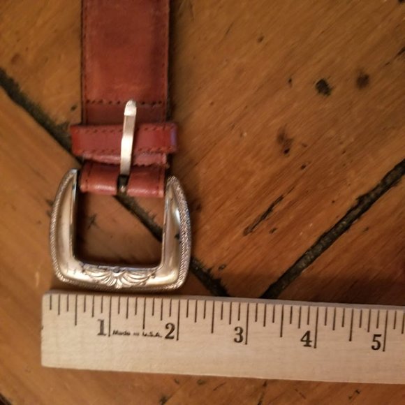 Fossil Braided Brown Leather Belt, Size Large - Picture 7 of 10